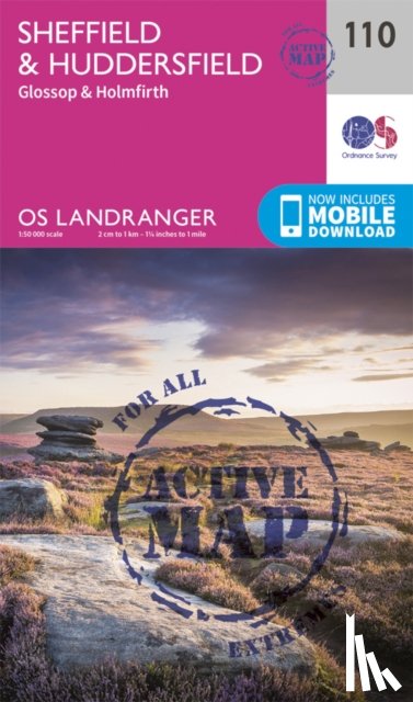 Ordnance Survey - Sheffield & Huddersfield, Glossop & Holmfirth
