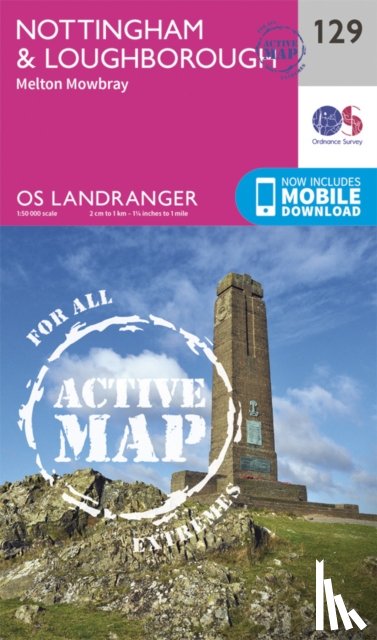 Ordnance Survey - Nottingham & Loughborough, Melton Mowbray
