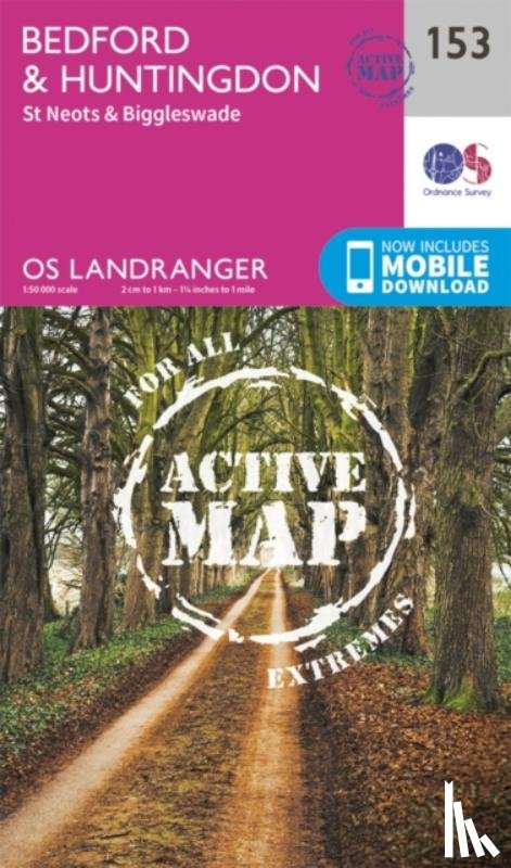 Ordnance Survey - Bedford, Huntingdon, St. Neots & Biggleswade