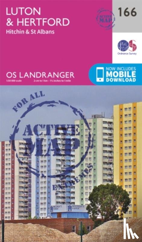 Ordnance Survey - Luton, Hertford, Hitchin & St Albans