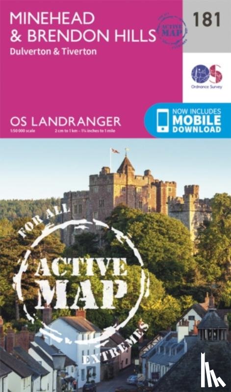 Ordnance Survey - Minehead & Brendon Hills, Dulverton & Tiverton