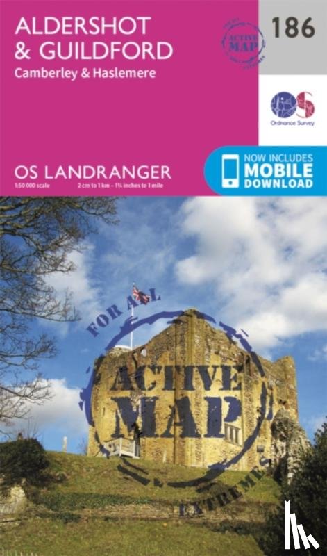 Ordnance Survey - Aldershot & Guildford, Camberley & Haslemere