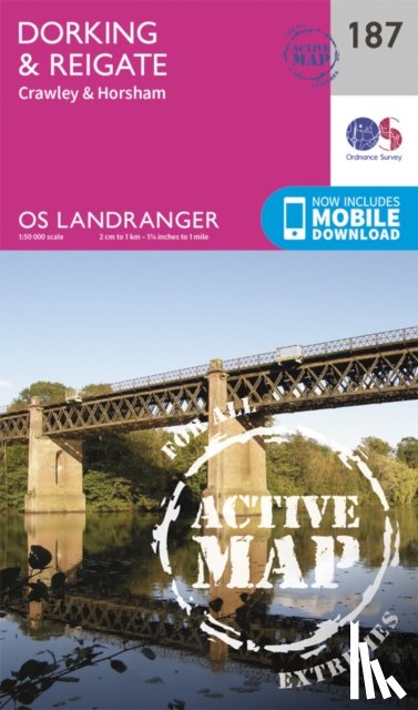 Ordnance Survey - Dorking, Reigate & Crawley