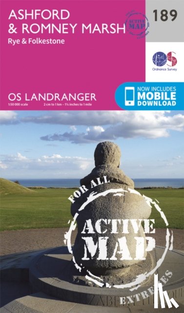 Ordnance Survey - Ashford & Romney Marsh, Rye & Folkestone