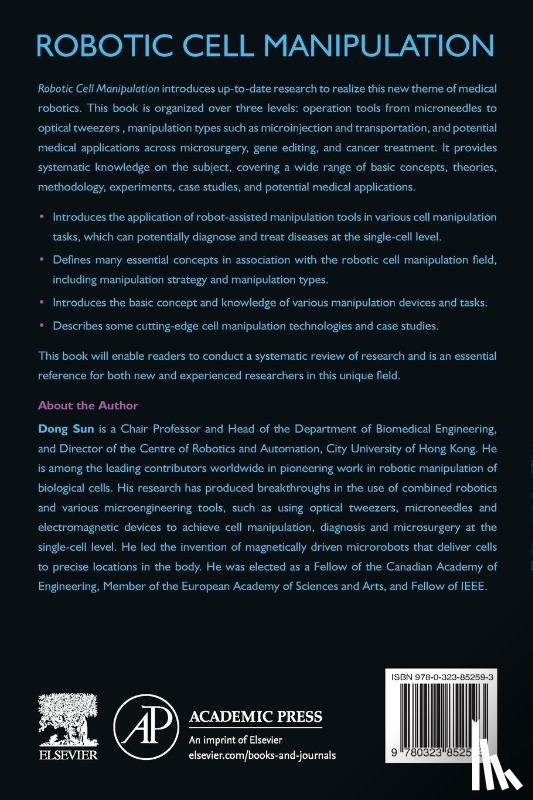 Sun, Dong (Chair Professor and Head of the Department of Biomedical Engineering - Robotic Cell Manipulation