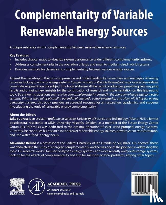  - Complementarity of Variable Renewable Energy Sources