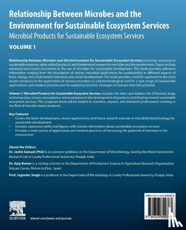  - Relationship Between Microbes and the Environment for Sustainable Ecosystem Services, Volume 1
