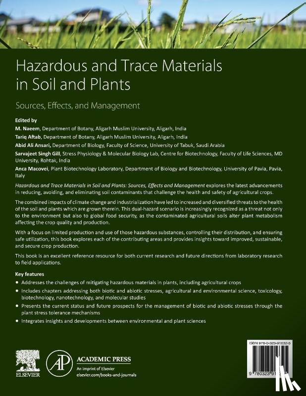  - Hazardous and Trace Materials in Soil and Plants