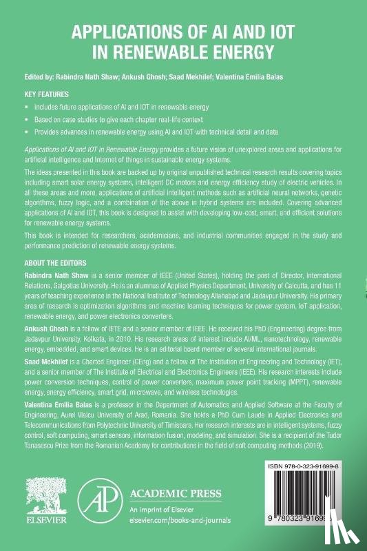  - Applications of AI and IOT in Renewable Energy