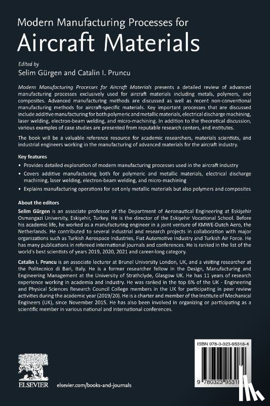 - Modern Manufacturing Processes for Aircraft Materials