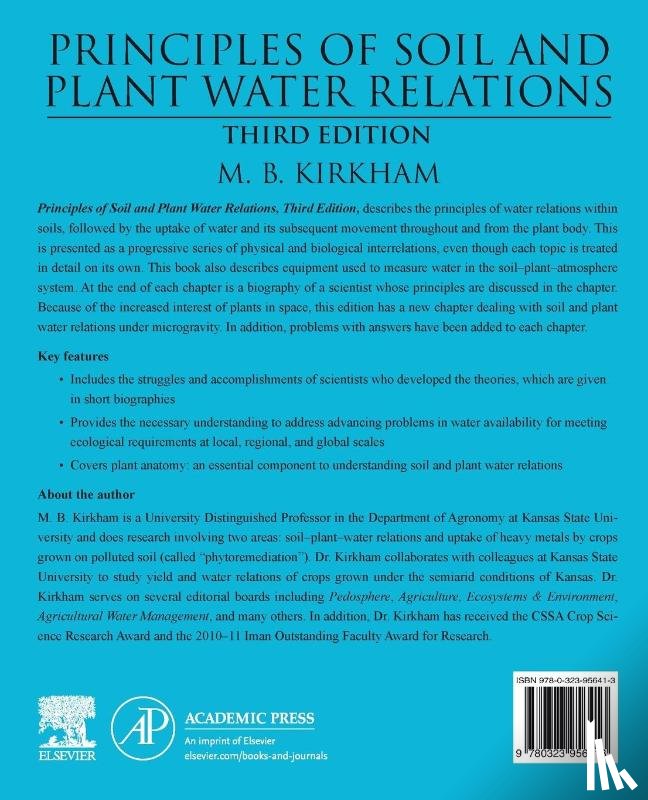 Kirkham, M.B. (Professor - Principles of Soil and Plant Water Relations