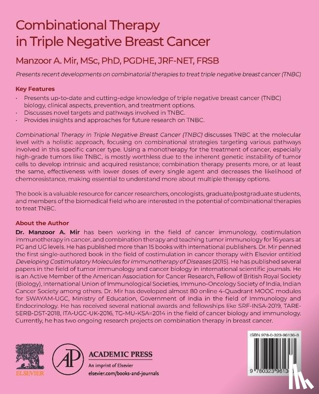 Mir, Manzoor Ahmad (Department of Bioresources - Combinational Therapy in Triple Negative Breast Cancer