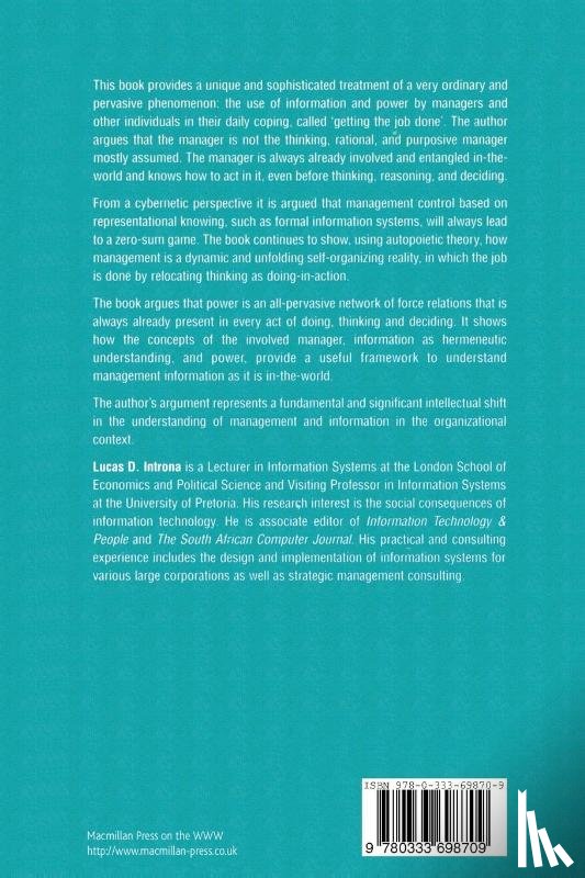 Introna, Lucas D. - Management, Information and Power