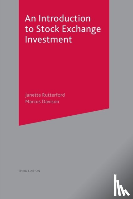 Rutterford, Janette, Davison, Marcus - An Introduction to Stock Exchange Investment