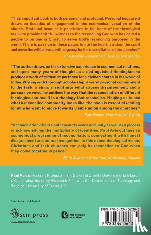 Avis, Paul - Reconciling Theology