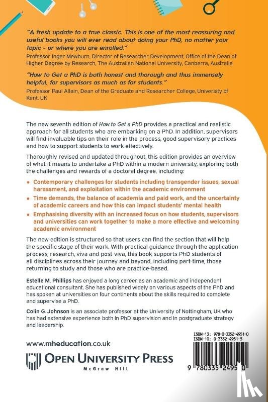 Phillips, Estelle, Johnson, Colin - How to Get a PhD: A Handbook for Students and Their Supervisors
