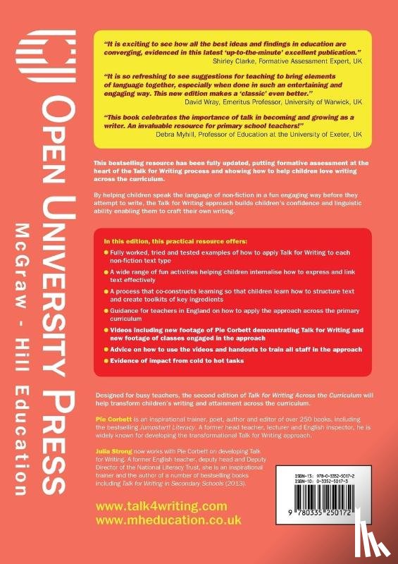 Corbett, Pie, Strong, Julia - Talk for Writing Across the Curriculum: How to Teach Non-Fiction Writing to 5-12 Year-Olds (Revised Edition)