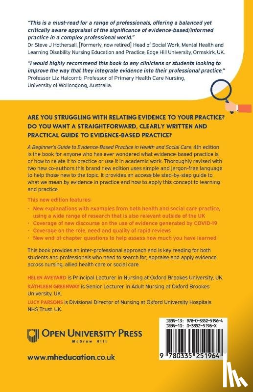 Aveyard, Helen, Greenway, Kathleen, Parsons, Lucy - A Beginner's Guide to Evidence-Based Practice in Health and Social Care 4e