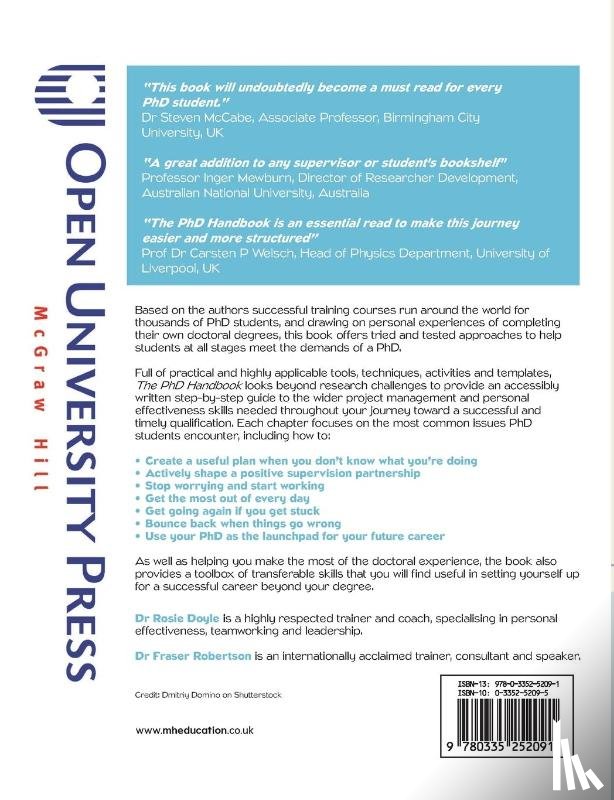 Doyle, Rosemary, Robertson, Fraser - The PhD Handbook: How to Take Care of Yourself, Your Research Project and Your Future