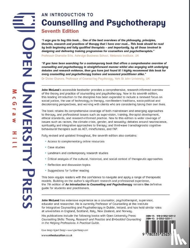 McLeod, John - An Introduction to Counselling and Psychotherapy: Theory, Research, Practice and Social Purpose