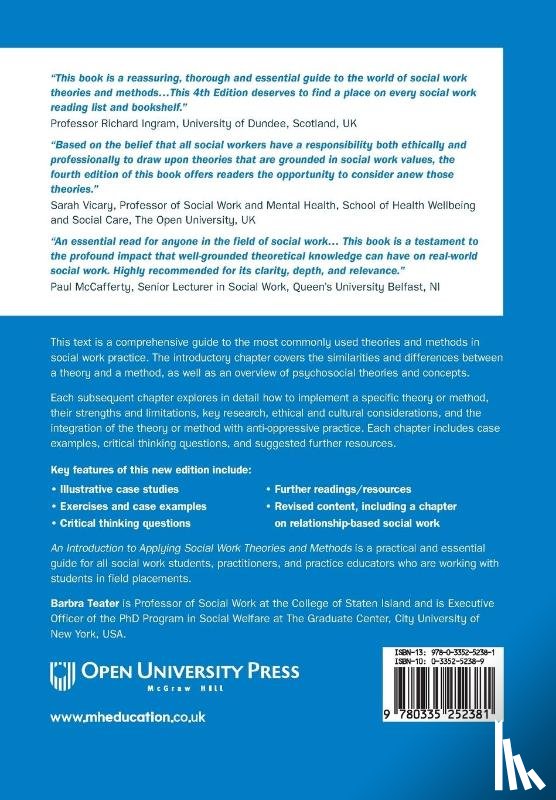 Teater, Barbra - An Introduction to Applying Social Work Theories and Methods, 4/e