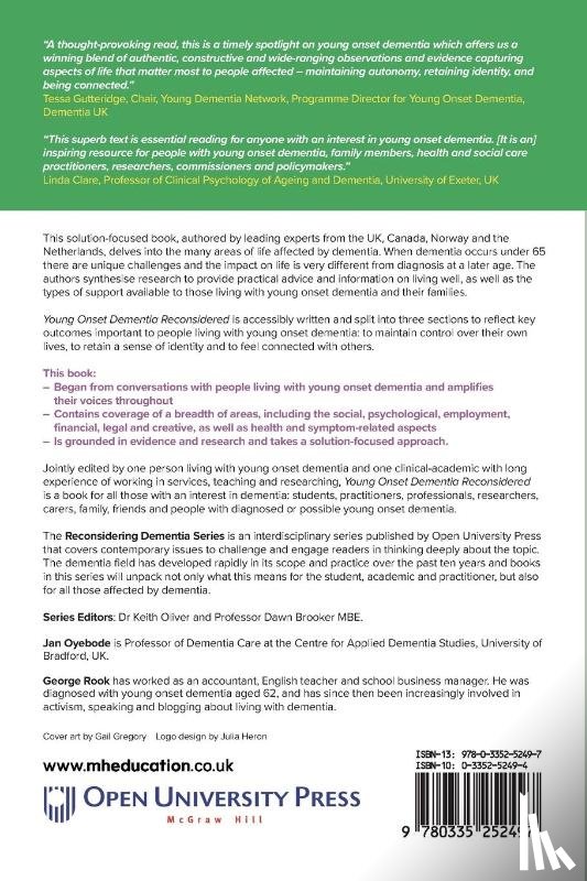 Oyebode, Jan, Rook, George - Young Onset Dementia Reconsidered: A Solution-Focused Approach
