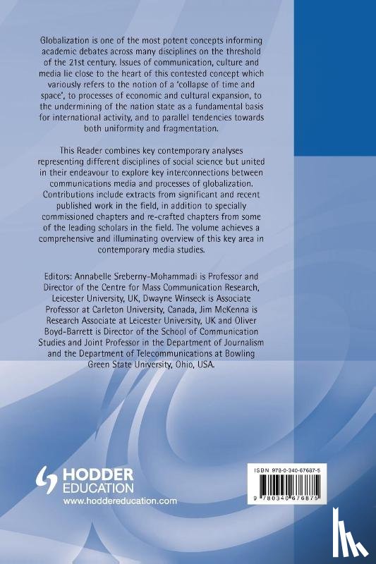 Annabelle Sreberny, Prof. Dwayne Winseck, Jim McKenna, Oliver Boyd-Barrett - Media in Global Context