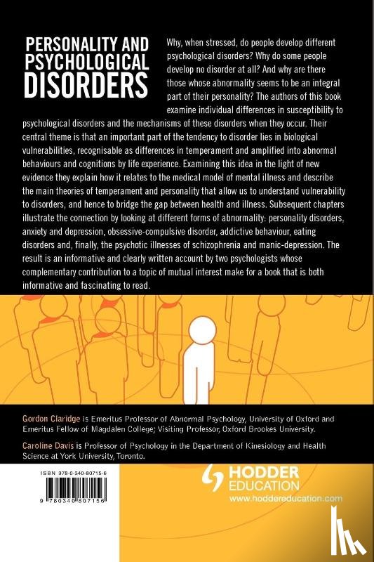 Claridge, Gordon, Davis, Caroline - Personality and Psychological Disorders