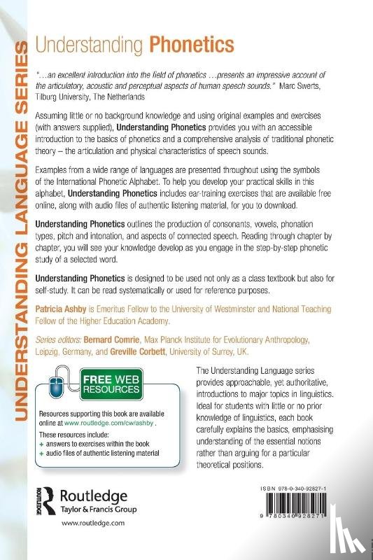 Ashby, Patricia (University of Westminster - Understanding Phonetics