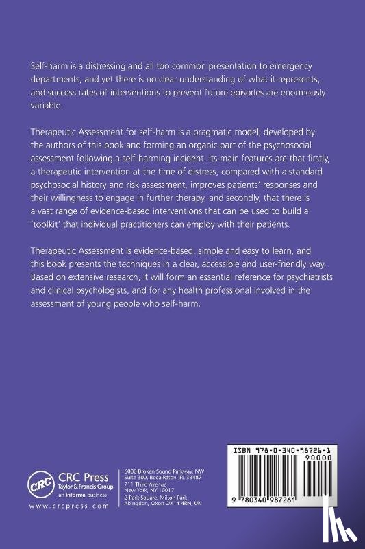 Ougrin, Dennis, Zundel, Tobias, Ng, Audrey V - Self-Harm in Young People: A Therapeutic Assessment Manual