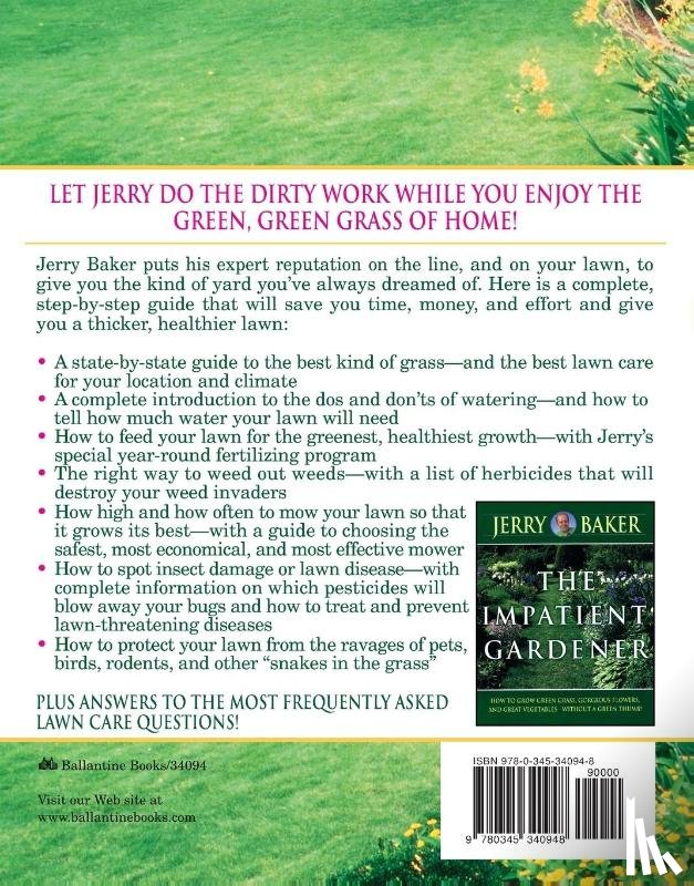 Baker, Jerry - The Impatient Gardener's Lawn Book