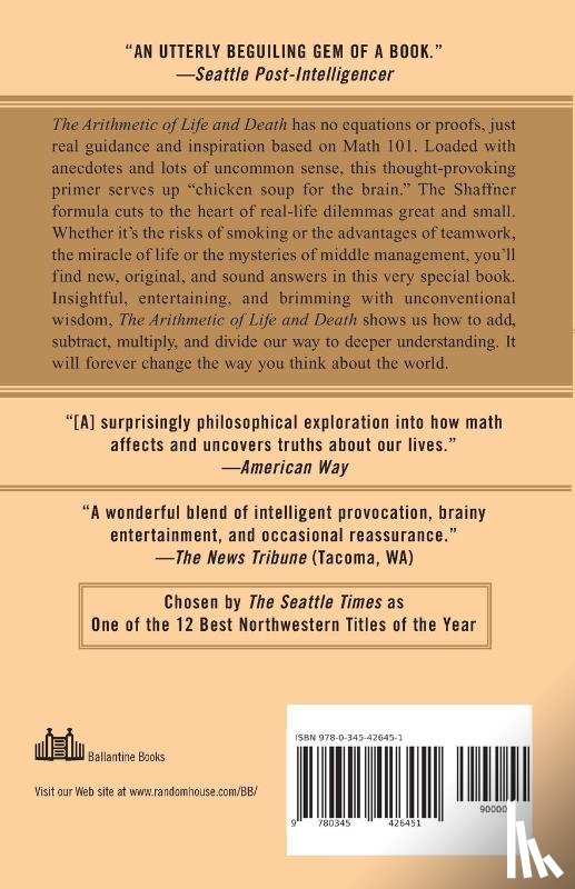 Shaffner, George - The Arithmetic of Life and Death