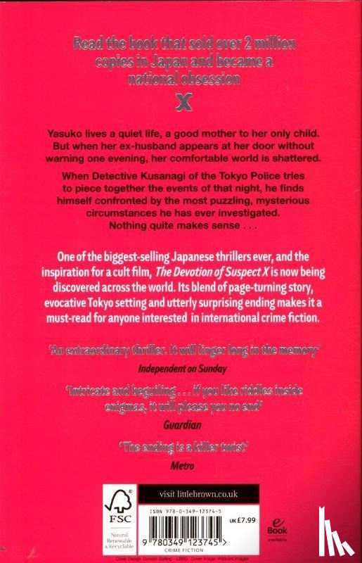 Higashino, Keigo - The Devotion Of Suspect X