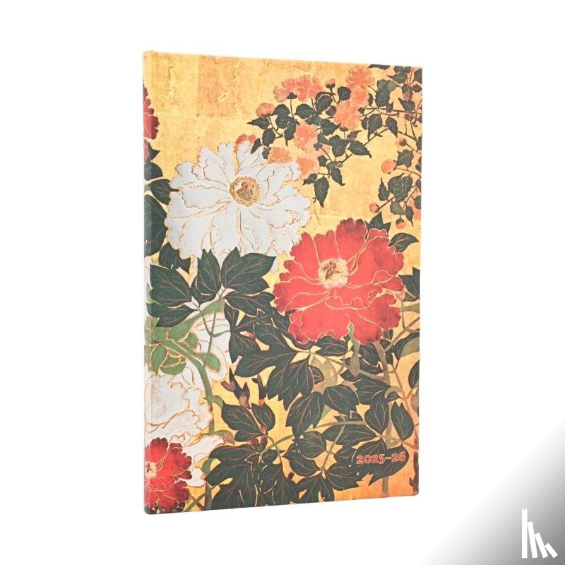 Paperblanks - 2026 Natsu (Rinpa Florals) Maxi 18-month Vertical Hardcover Flexi Dayplanner 2025-2026 (Elastic Band Closure)
