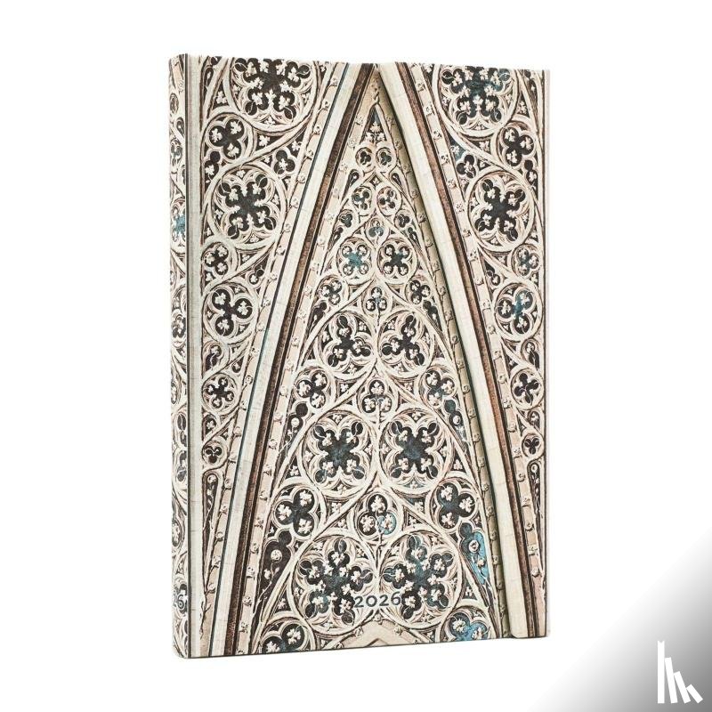 Paperblanks - 2026 Vault of the Milan Cathedral (Duomo di Milano) Mini 12-month Verso Hardcover Flexi Dayplanner 2026 (Wrap Closure)