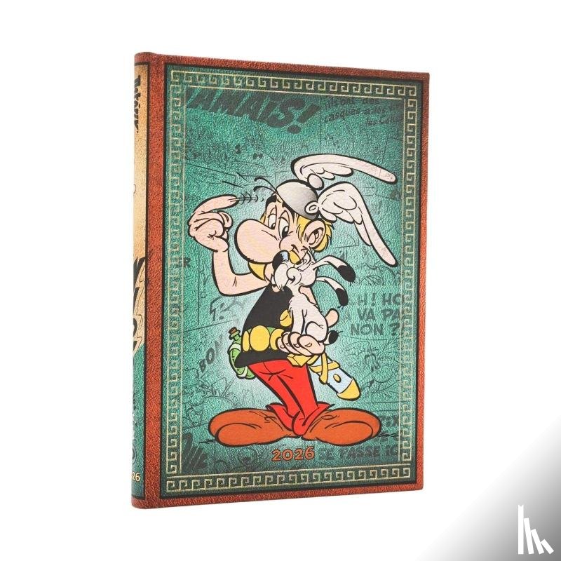 Paperblanks - 2026 Asterix the Gaul (The Adventures of Asterix) Midi 12-month Vertical Hardcover Flexi Dayplanner 2026 (Elastic Band Closure)