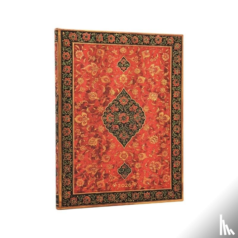 Paperblanks - 2026 Layla (Persian Poetry) Ultra 12-month Vertical Hardcover Flexi Dayplanner 2026 (Elastic Band Closure)