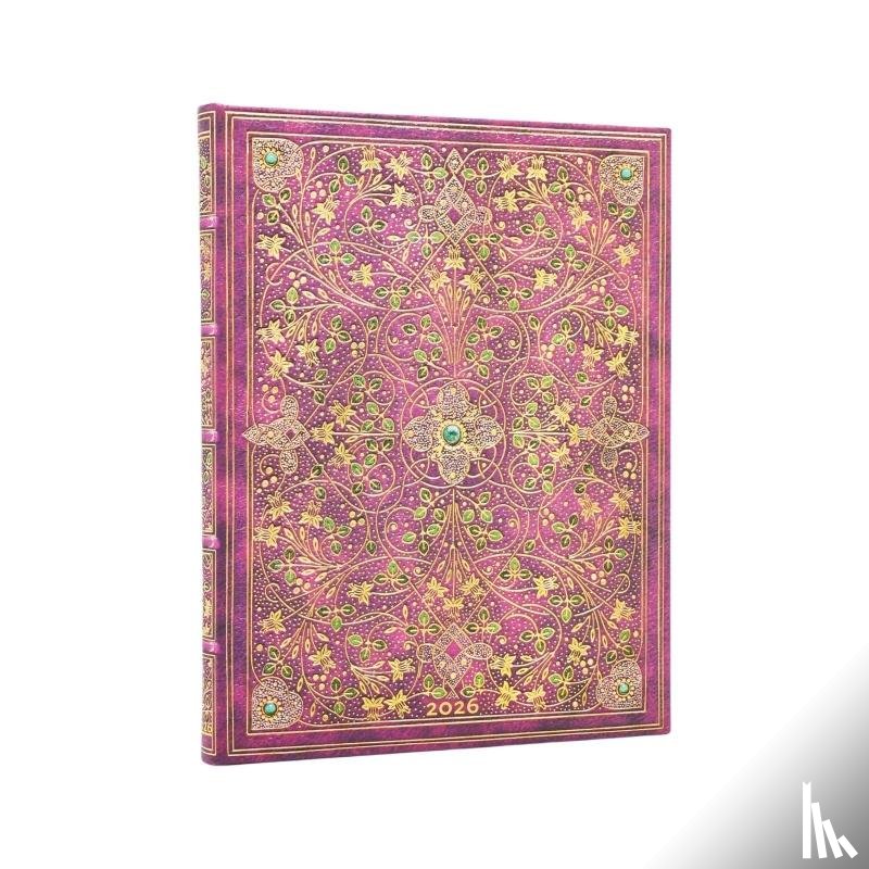 Paperblanks - 2026 Diamond Jubilee (Sangorski & Sutcliffe) Ultra 12-month Verso Hardcover Flexi Dayplanner 2026 (Elastic Band Closure)