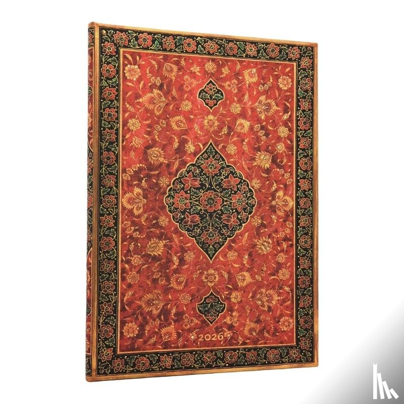 Paperblanks - 2026 Layla (Persian Poetry) Grande 12-month Vertical Hardcover Flexi Dayplanner 2026 (Elastic Band Closure)