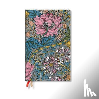 Paperblanks - 2027 Morris Pink Honeysuckle Maxi Horizontal Softcover 12-Month Weekly Planner, 176pg, 100gsm by Paperblanks (William Morris)