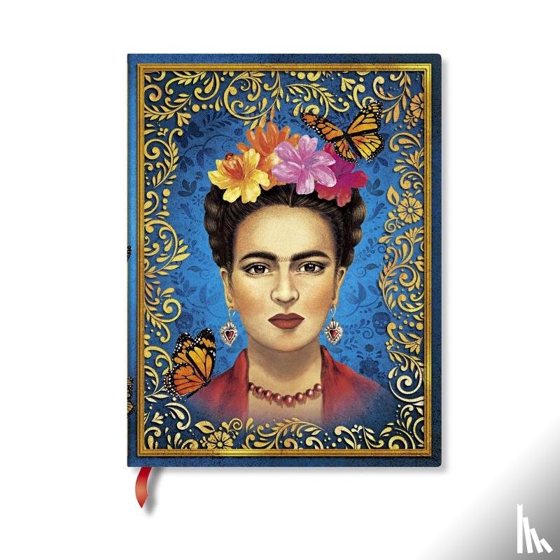 Paperblanks - The Colourful Portrait (Vida Frida) Midi Lined Hardcover Journal (Elastic Band Closure)