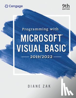 Zak, Diane (N/A) - Programming With Microsoft Visual Basic 2019/2022