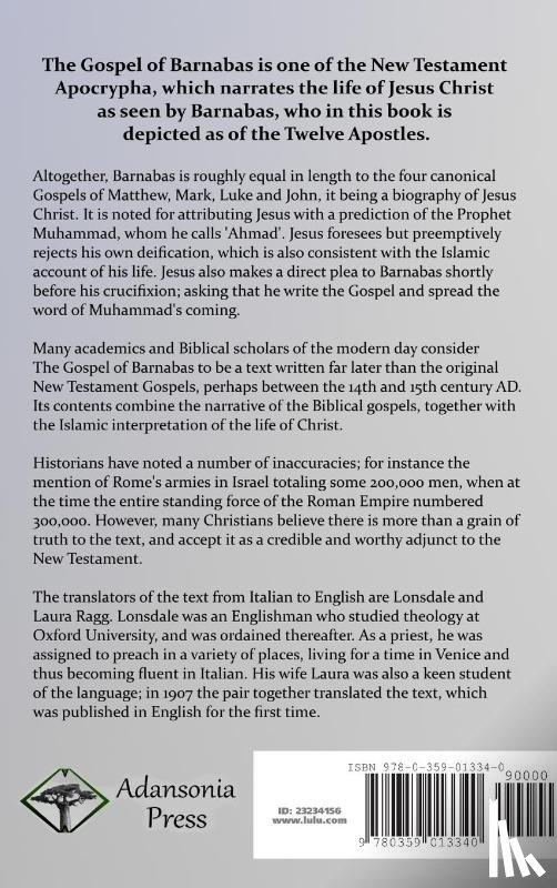Ragg, Lonsdale, Ragg, Laura - The Gospel of Barnabas