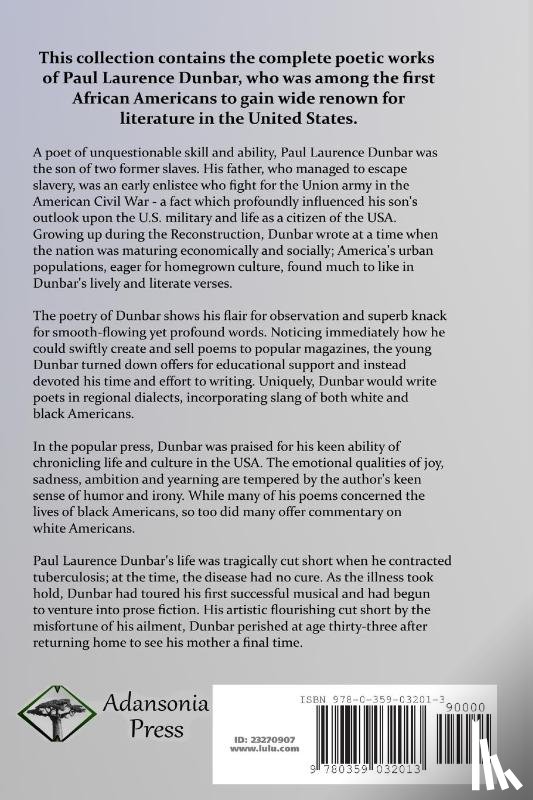Dunbar, Paul Laurence - The Complete Poems of Paul Laurence Dunbar