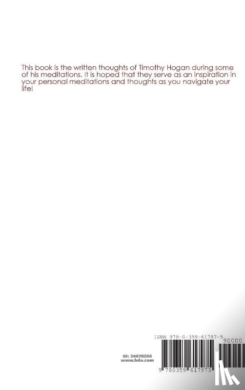 Hogan, Timothy - Thoughts from Meditations