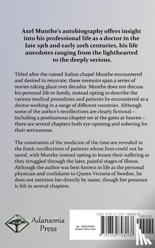 Munthe, Axel - The Story of San Michele: Autobiography of a Swedish Doctor (Hardcover)
