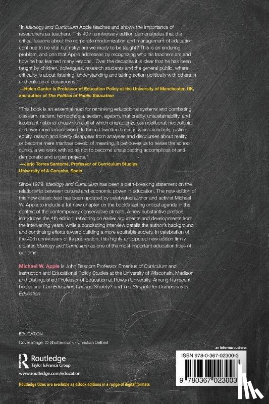 Apple, Michael, Apple, Michael W. (University of Wisconsin - Ideology and Curriculum