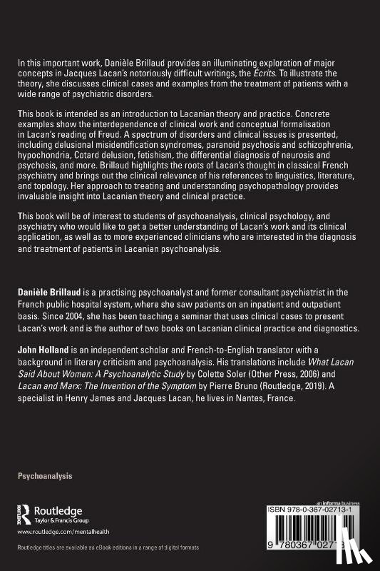 Brillaud, Daniele - Lacanian Psychoanalysis