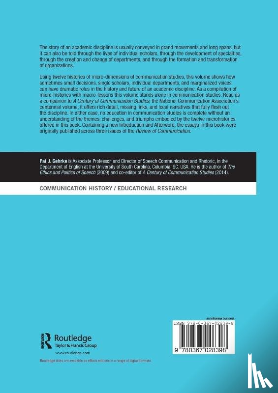  - Microhistories of Communication Studies