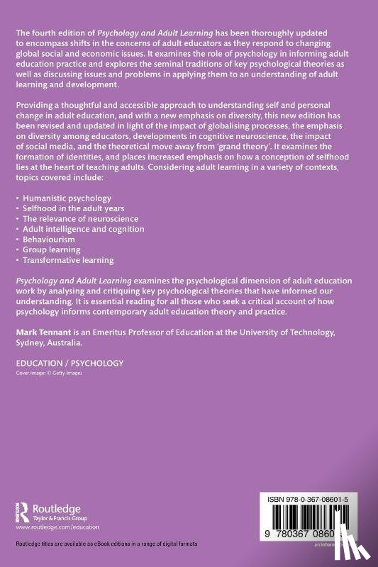 Tennant, Mark - Psychology and Adult Learning